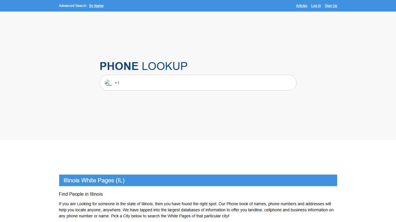 Illinois White Pages - IL Phone Directory Lookup